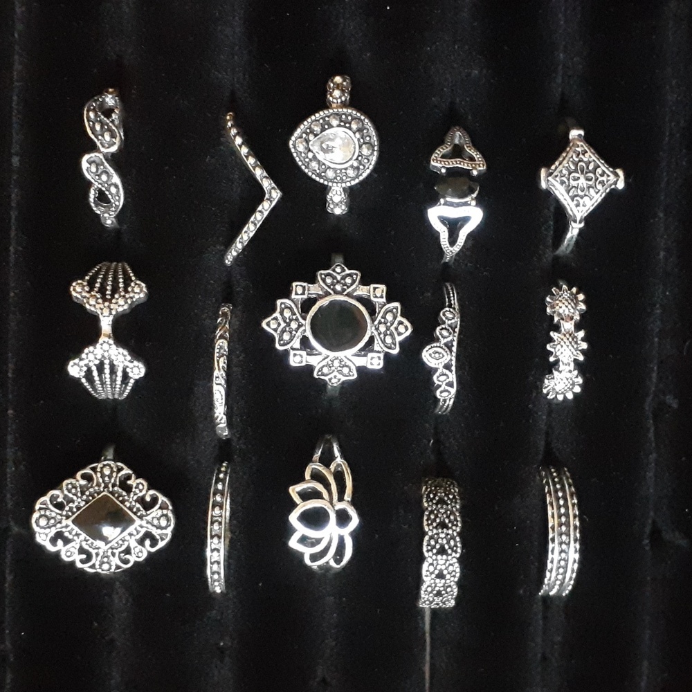 15 Piece Stacking Ring Set - image 1